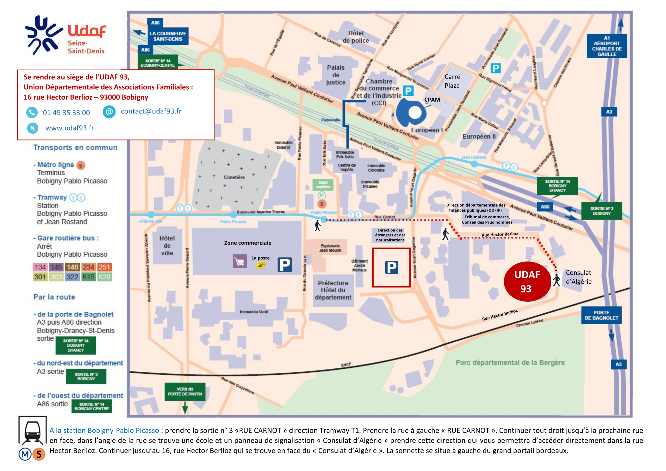 Plan d'accès UDAF 93_2026