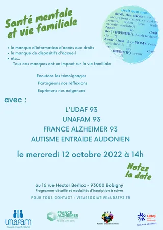 Journée Santé Mentale et Vie familiale <br> Mercredi 12 octobre 1 FLYER VERT 1